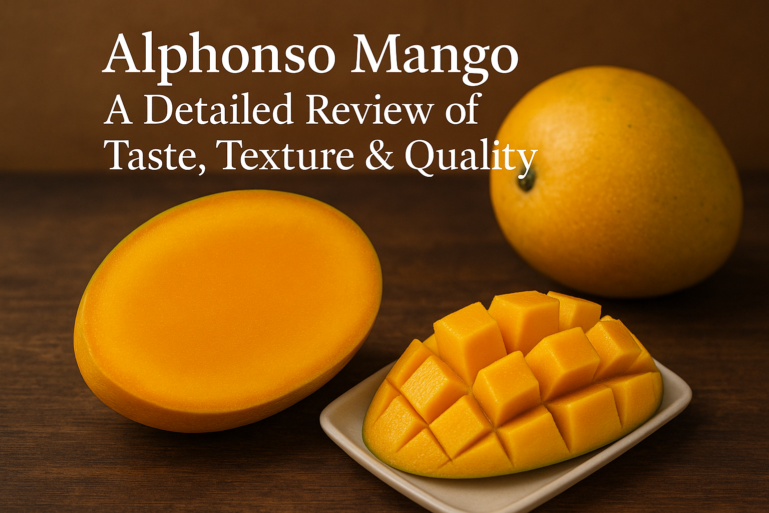 Discover why Alphonso mango is known as the King of Mangoes. Explore its unique taste, smooth texture, and premium quality in this detailed review.