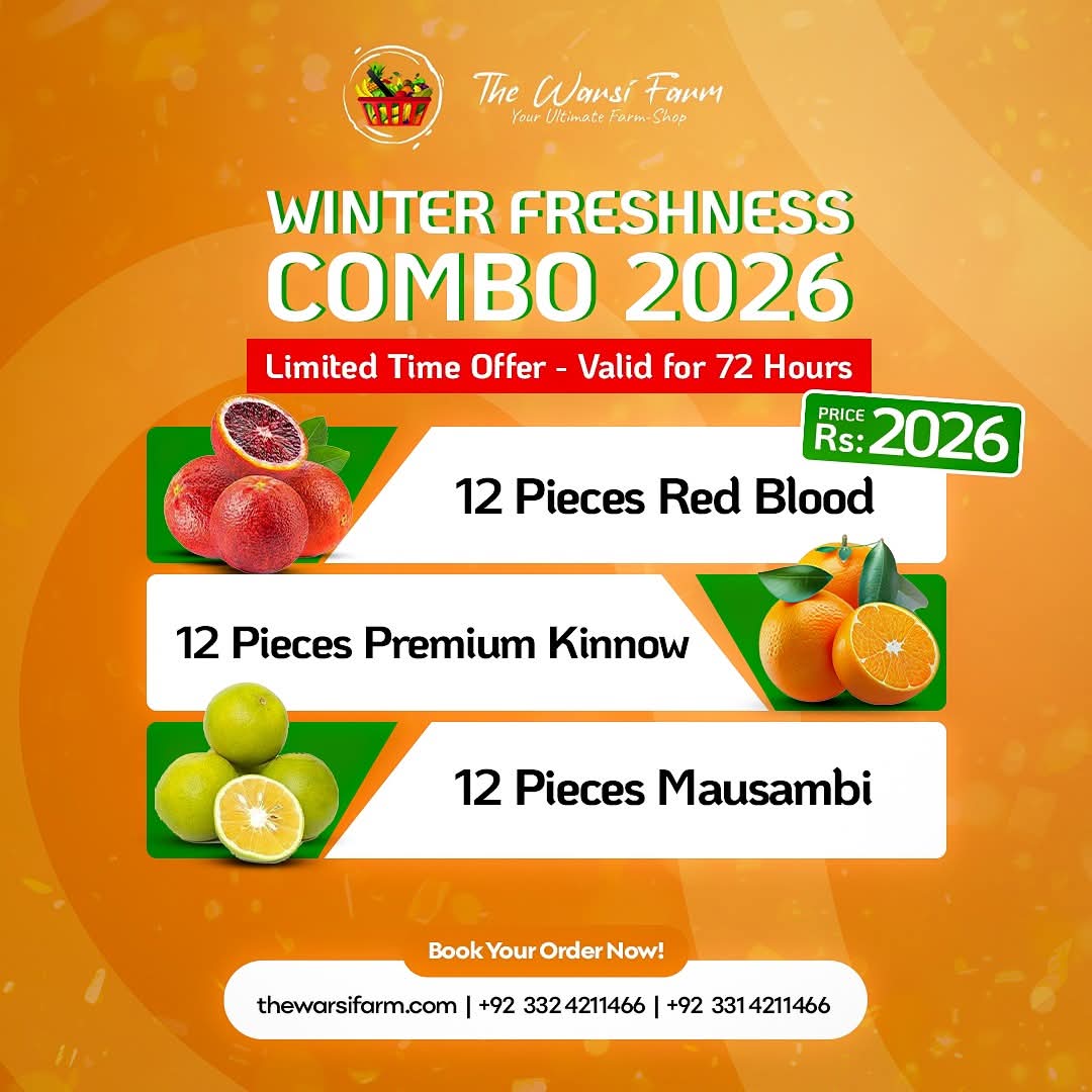WINTER FRESHNESS COMBO 2026 (RED BLOOD · KINNOW · MAUSAMBI) – FREE HOME DELIVERY