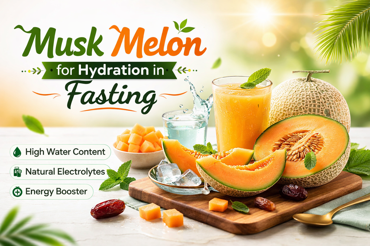 Musk Melon for Hydration in Fasting
