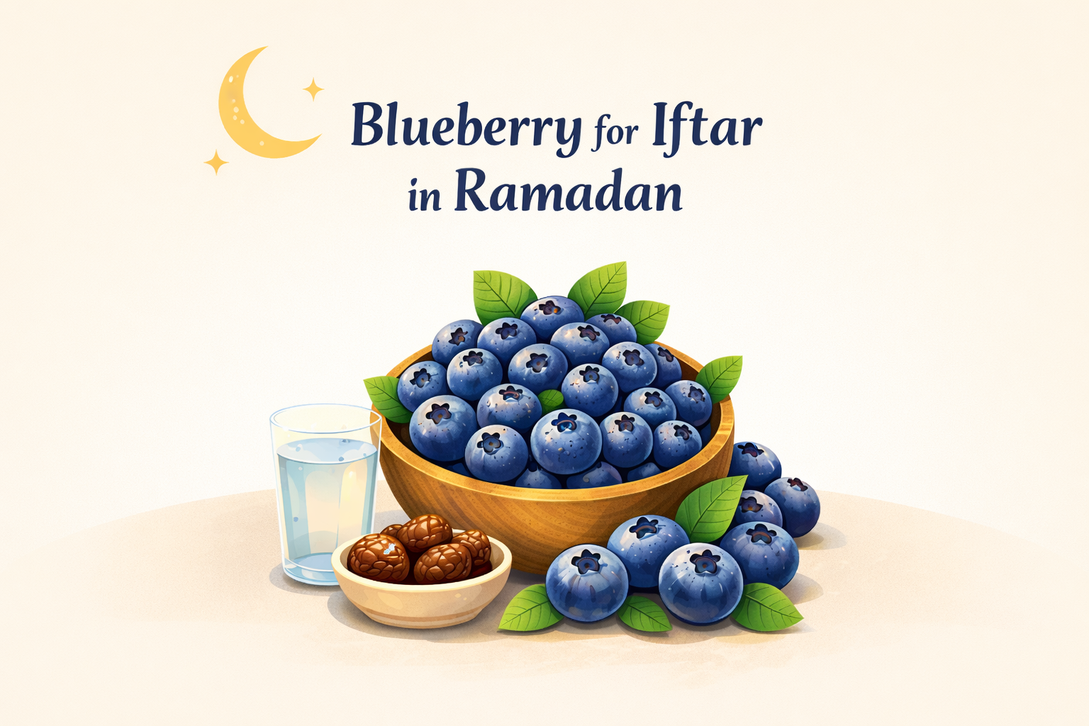 Blueberry for Iftar in Ramadan