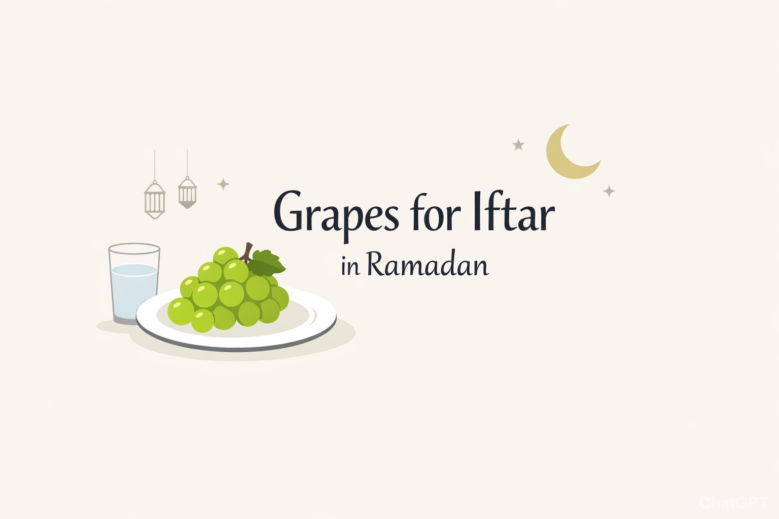 Grapes for Iftar in Ramadan