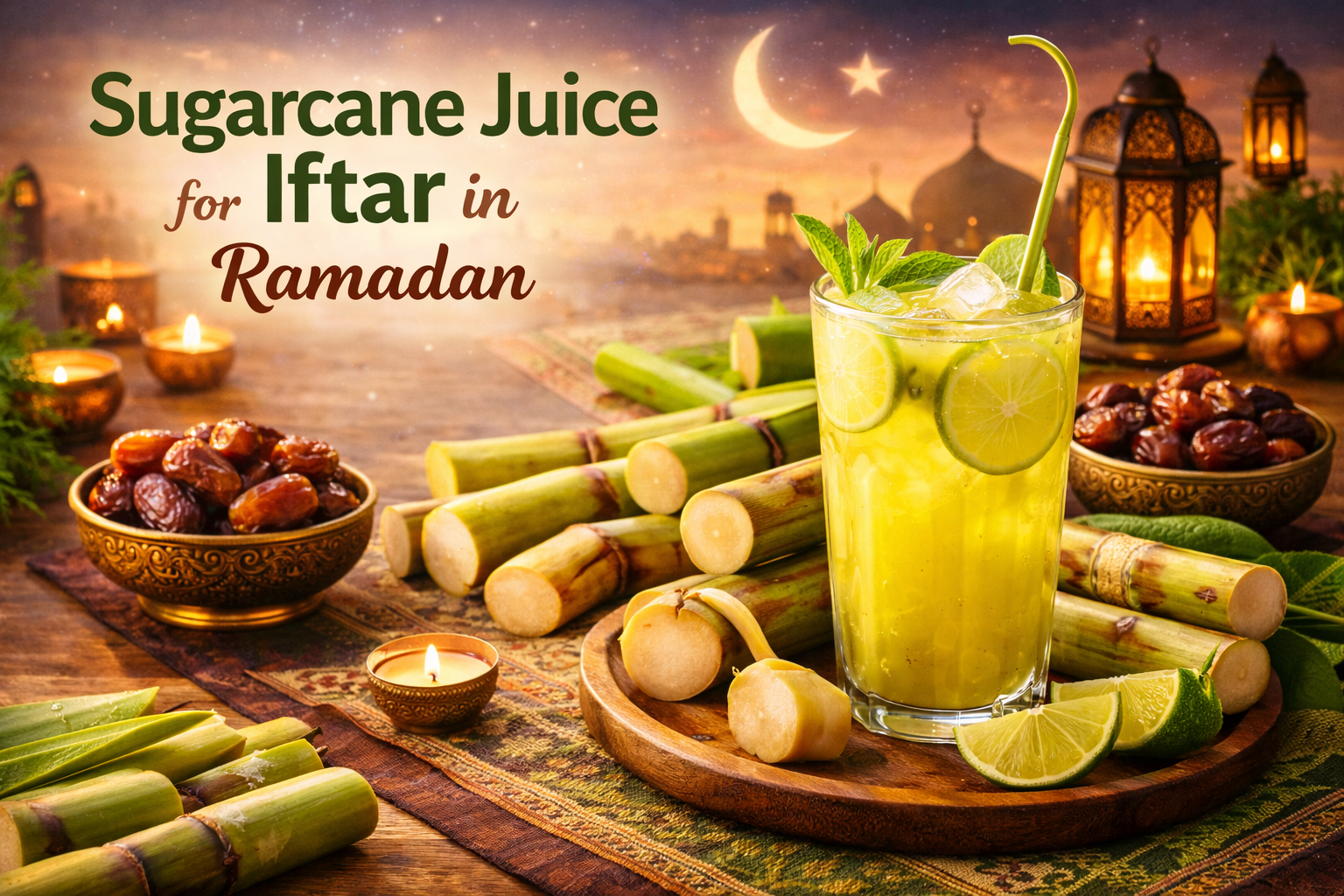 Sugarcane Juice for Iftar in Ramadan