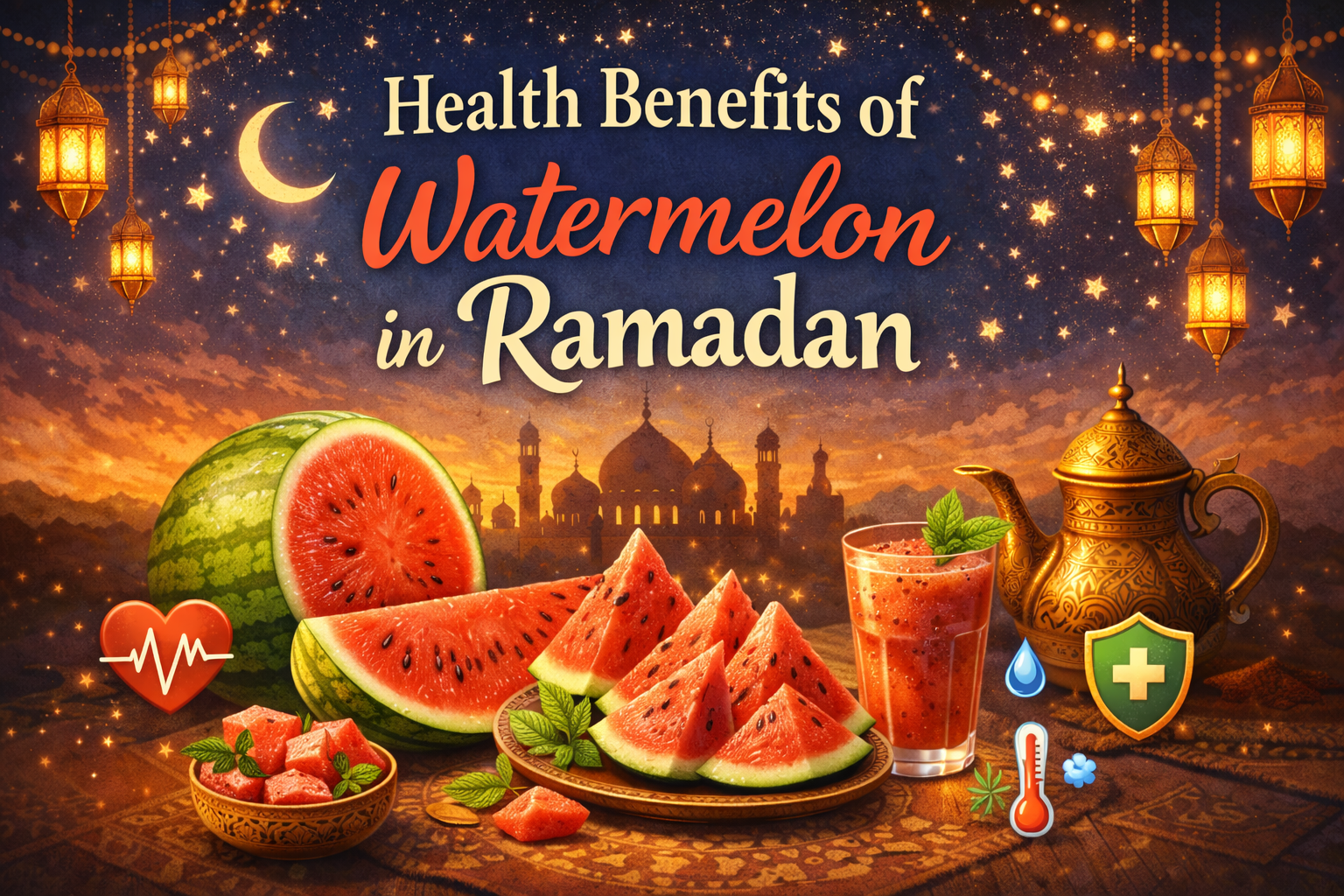 Health Benefits of Watermelon in Ramadan