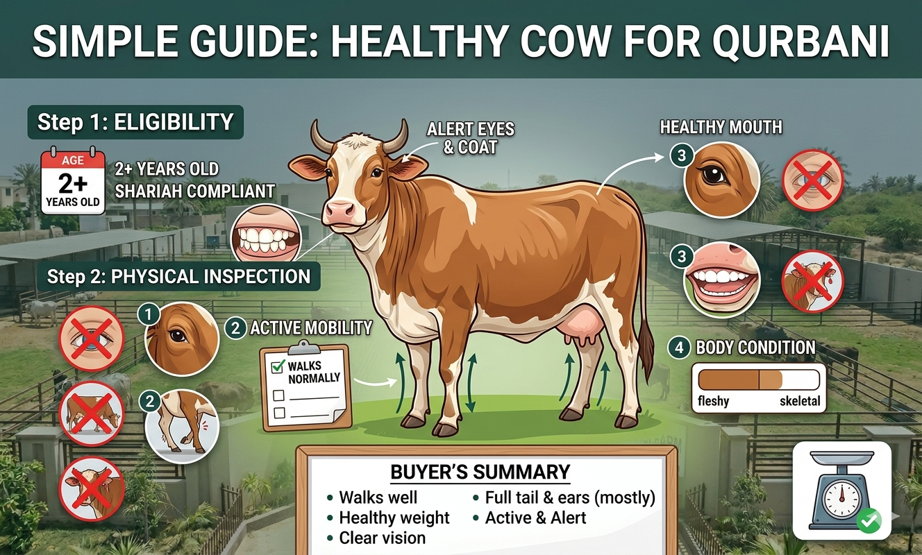 Healthy Cow for Qurbani, Simple Guide for Every Buyer