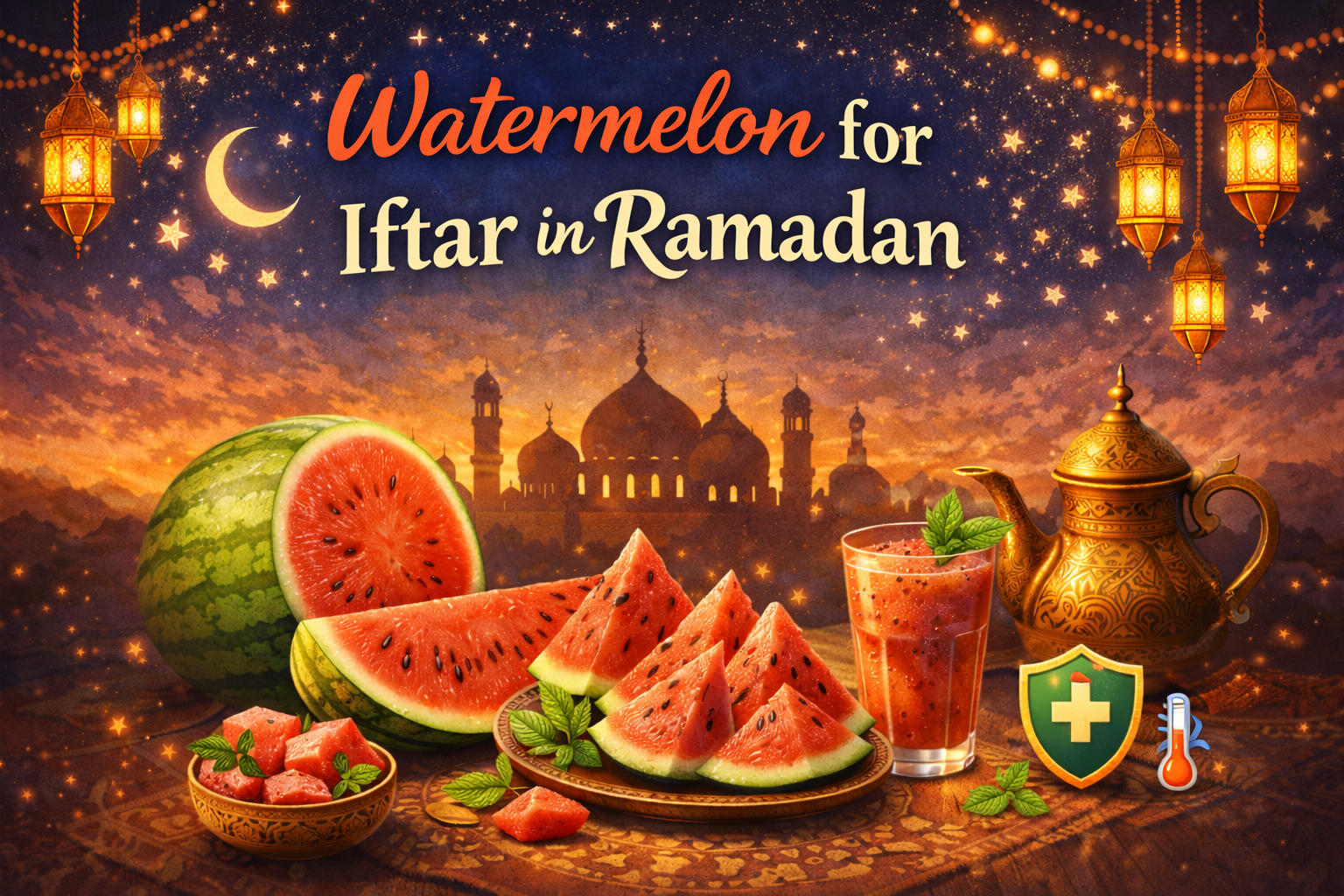 Watermelon for Iftar in Ramadan