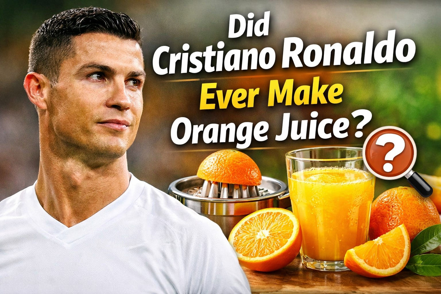 Did Cristiano Ronaldo Ever Make Orange Juice?