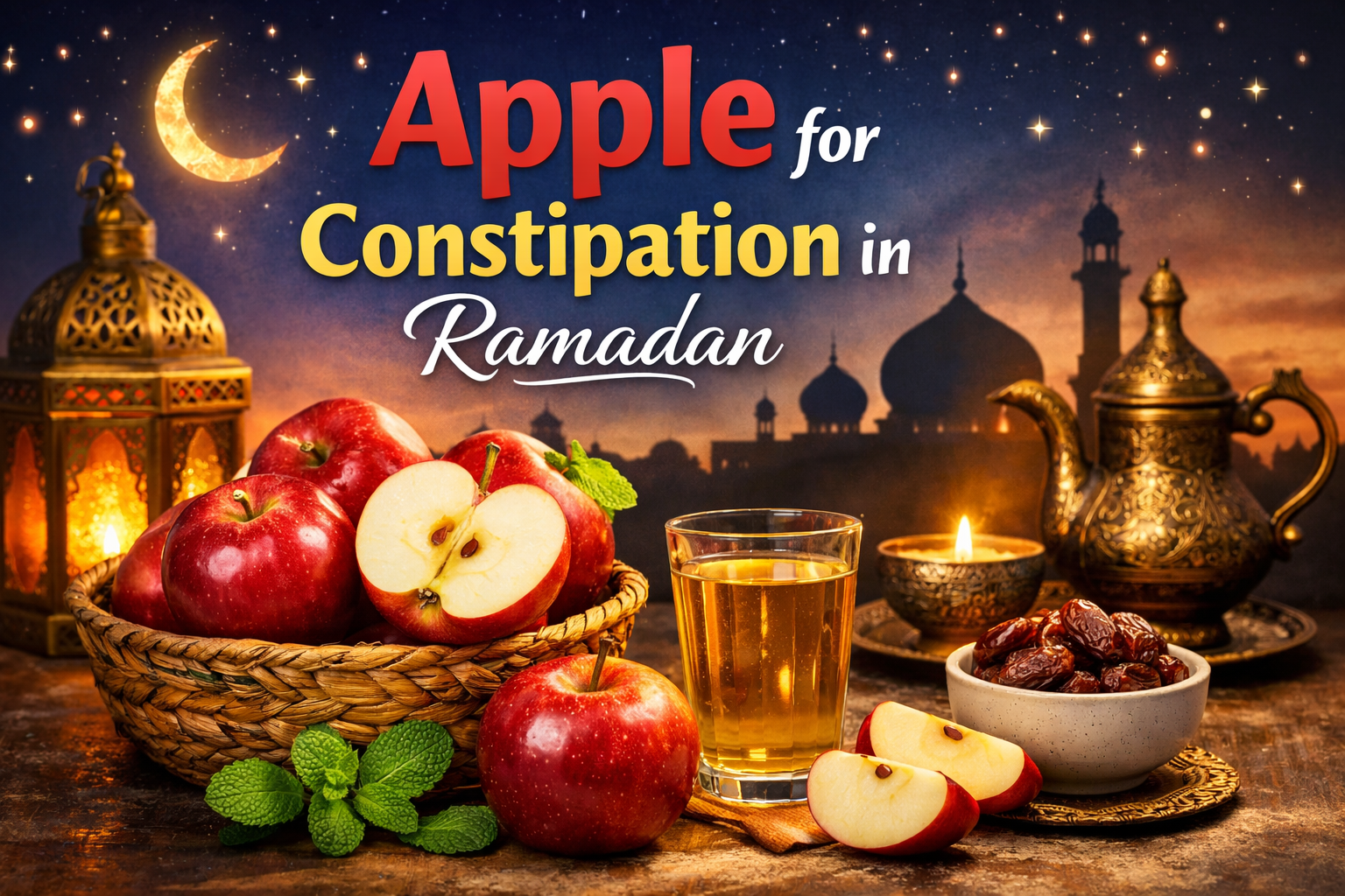 Apple for Constipation in Ramadan