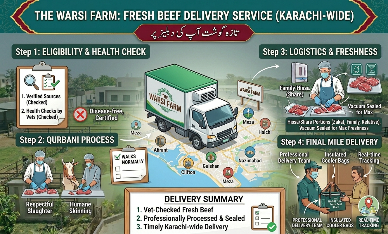 Fresh Beef Delivery After Qurbani in Karachi, Simple Guide