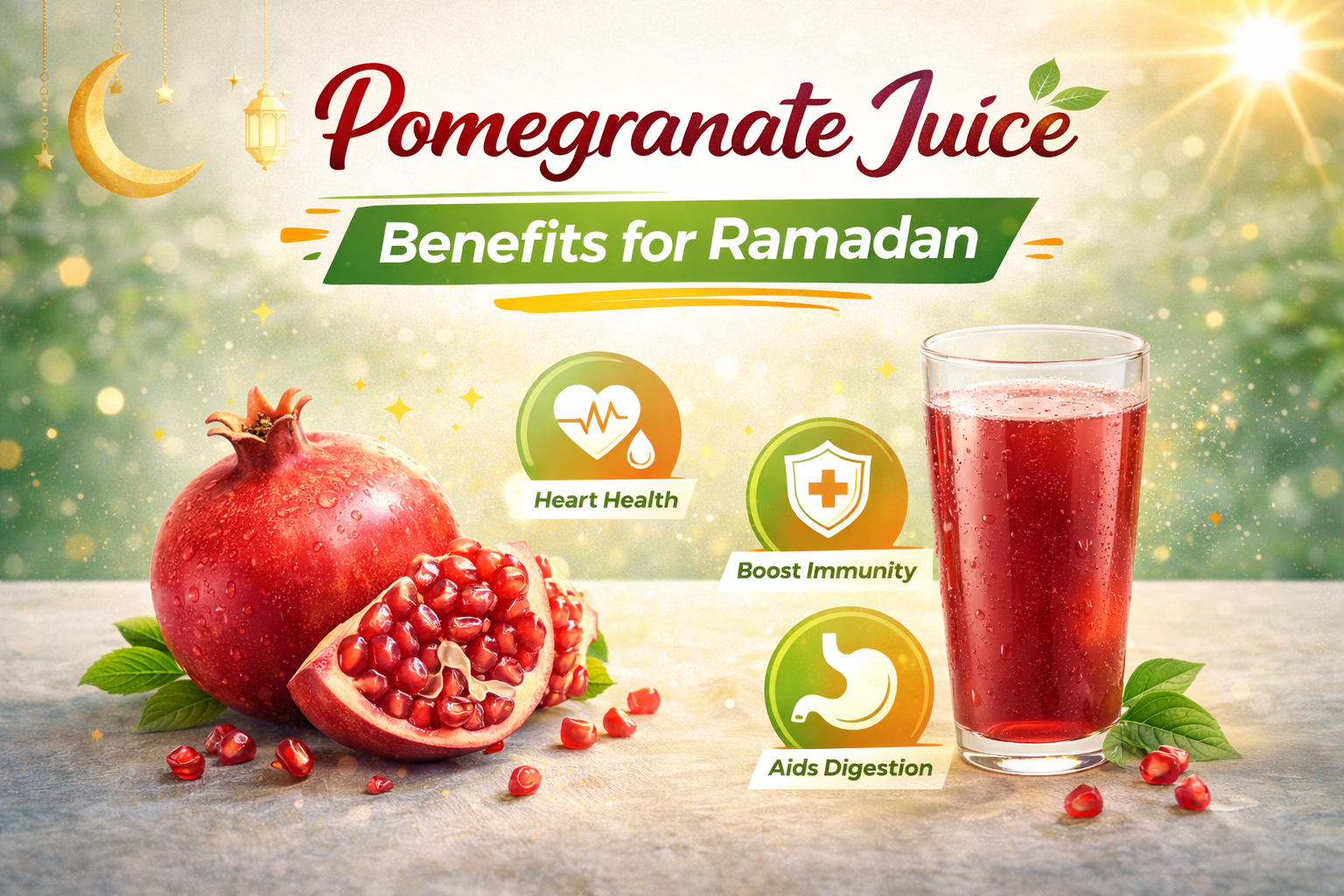 Pomegranate Juice Benefits for Ramadan