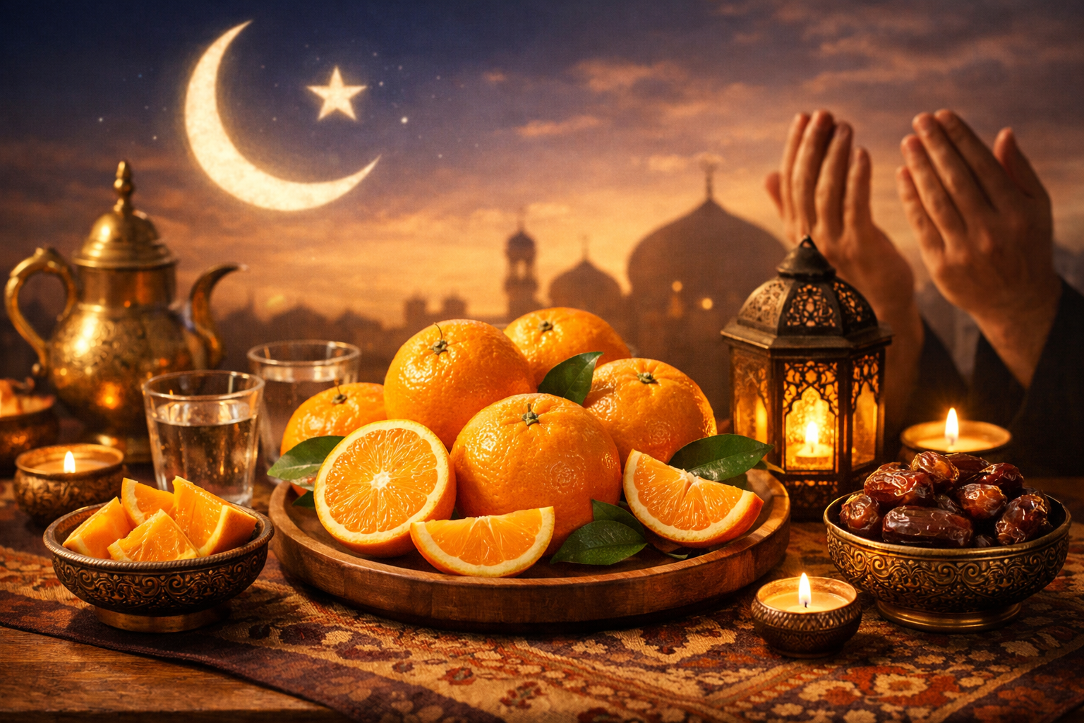 Sweet Orange for Iftar in Ramadan