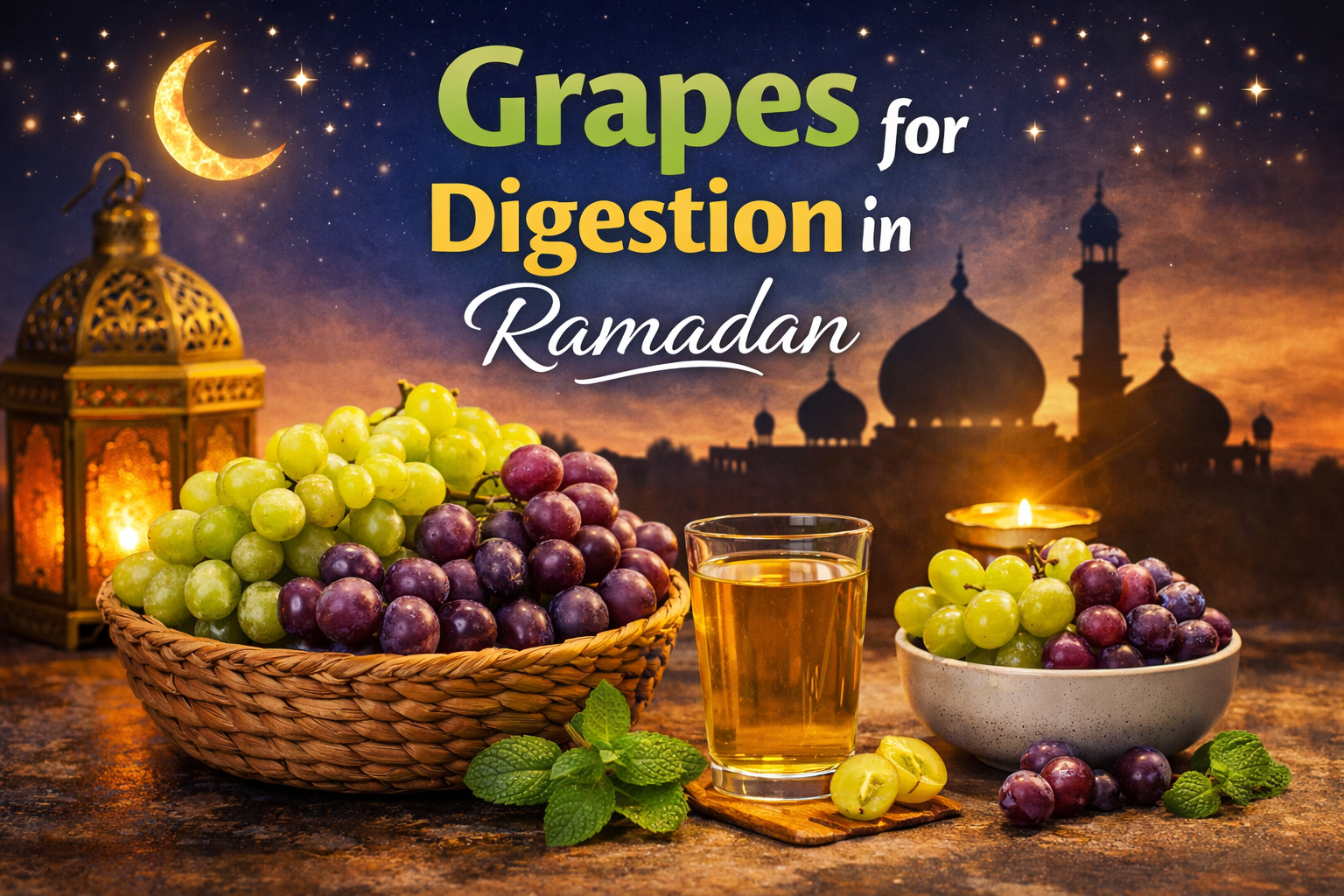 Grapes for Digestion in Ramadan: A Natural Remedy