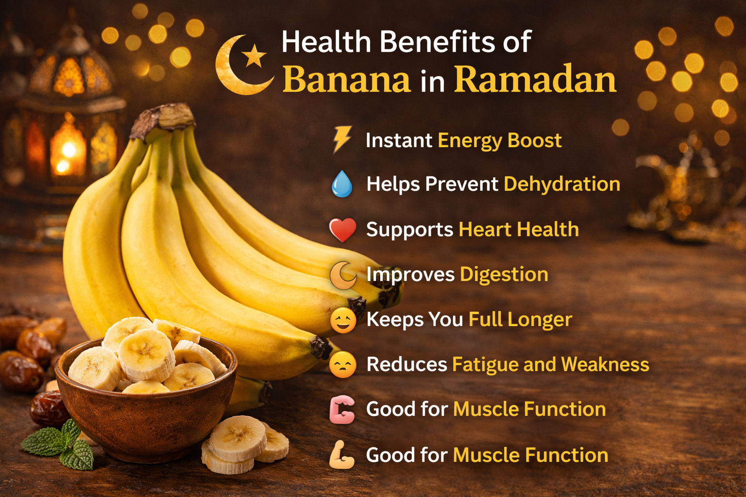 Health Benefits of Banana in Ramadan