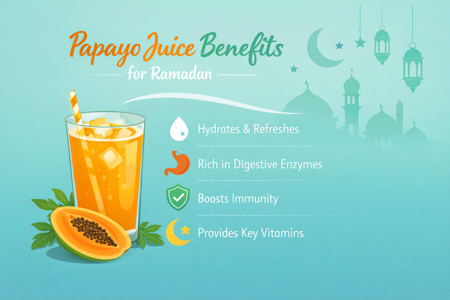 Papaya Juice Benefits for Ramadan