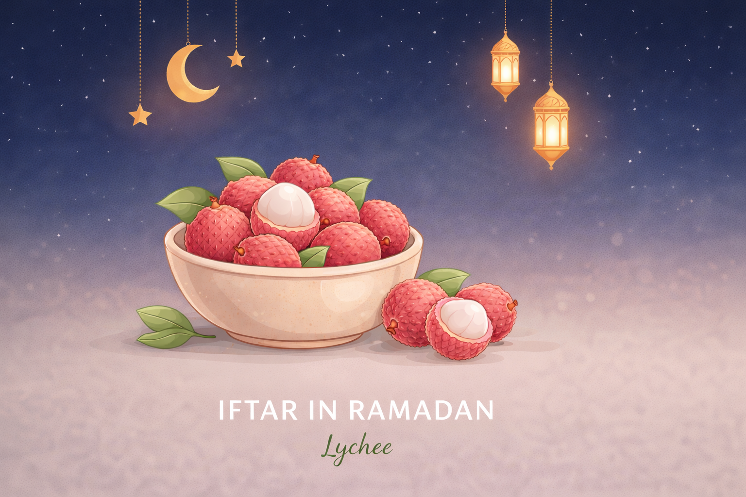 Lychee for Iftar in Ramadan