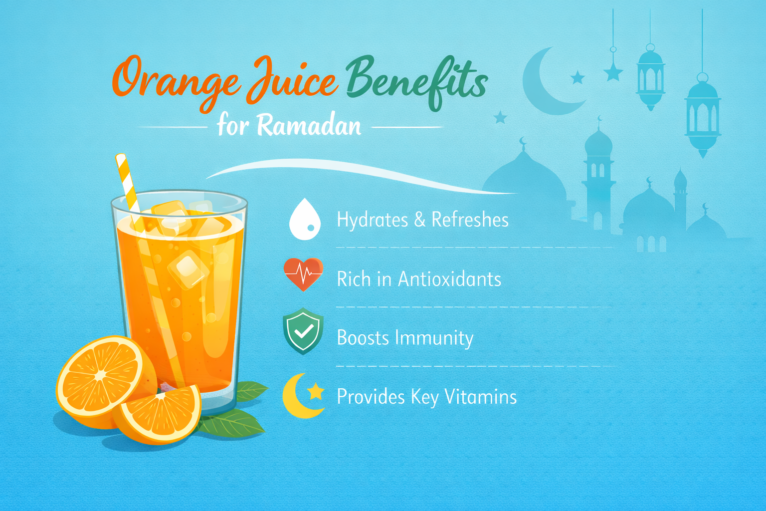 Orange Juice Benefits for Ramadan
