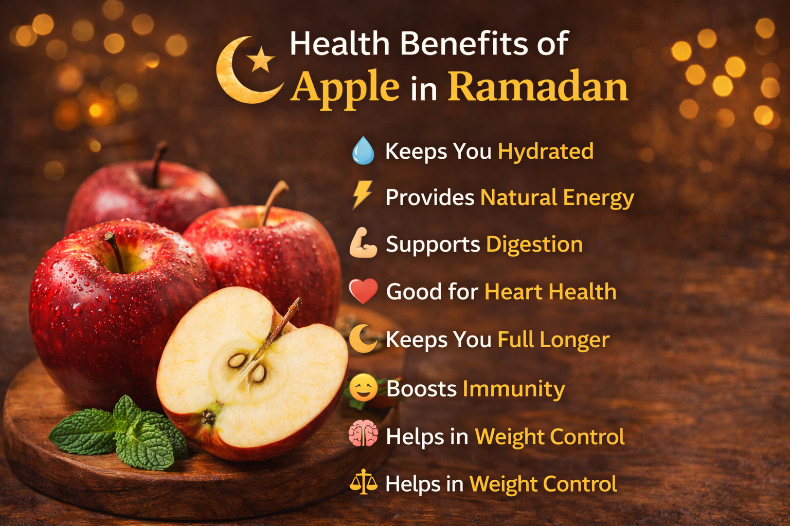 Health Benefits of Apple in Ramadan