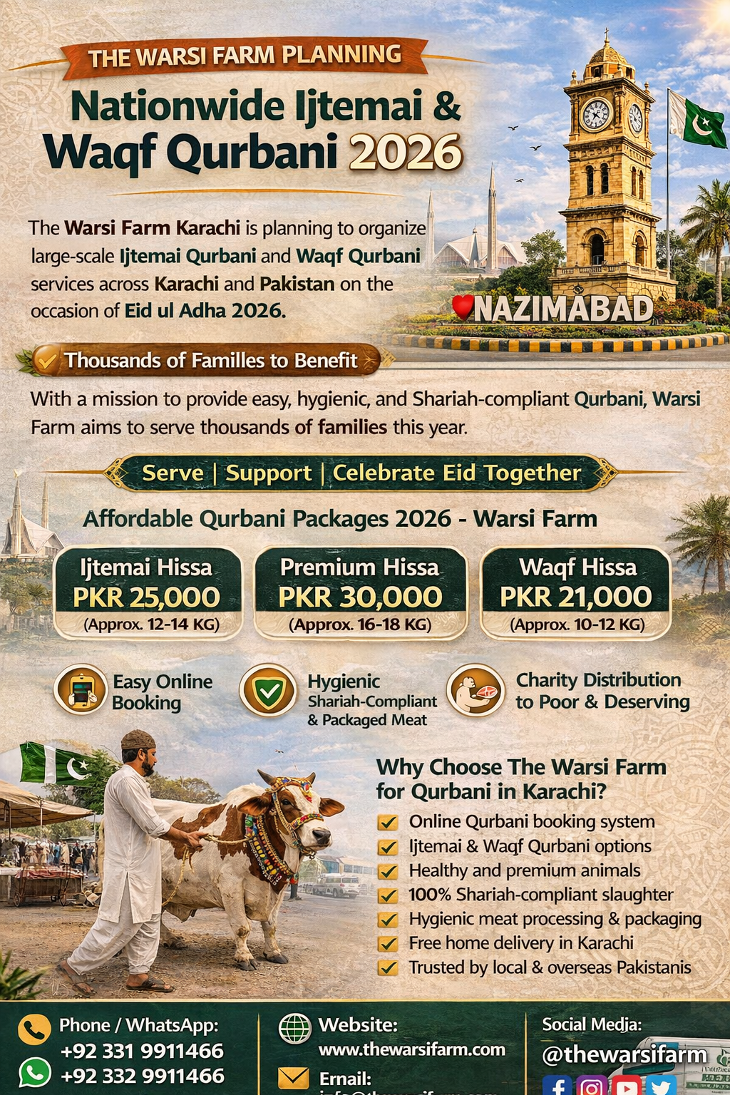 The Warsi Farm Planning Nationwide Ijtemai & Waqf Qurbani 2026