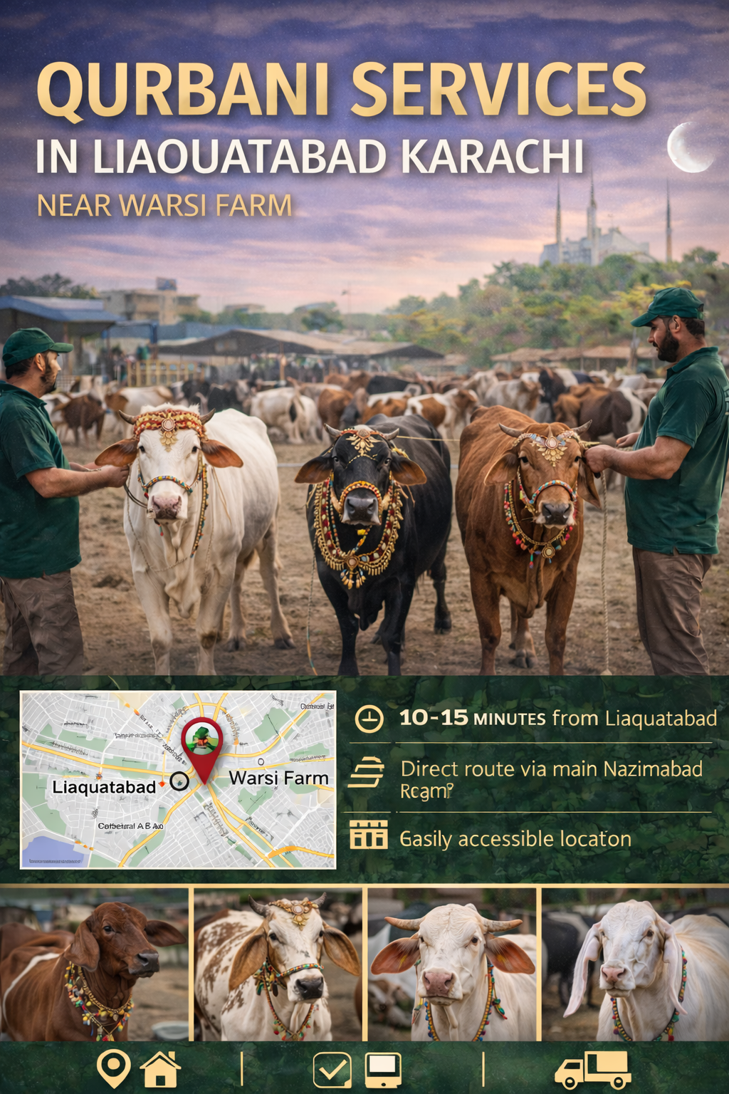 Qurbani Services in Liaquatabad Karachi | Near The Warsi Farm