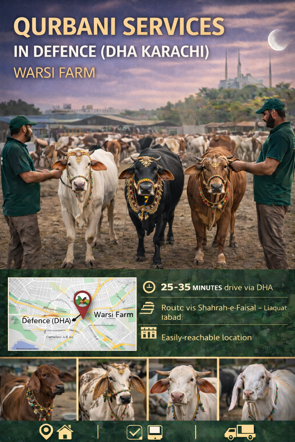 Qurbani Services in Defence (DHA Karachi) | The Warsi Farm