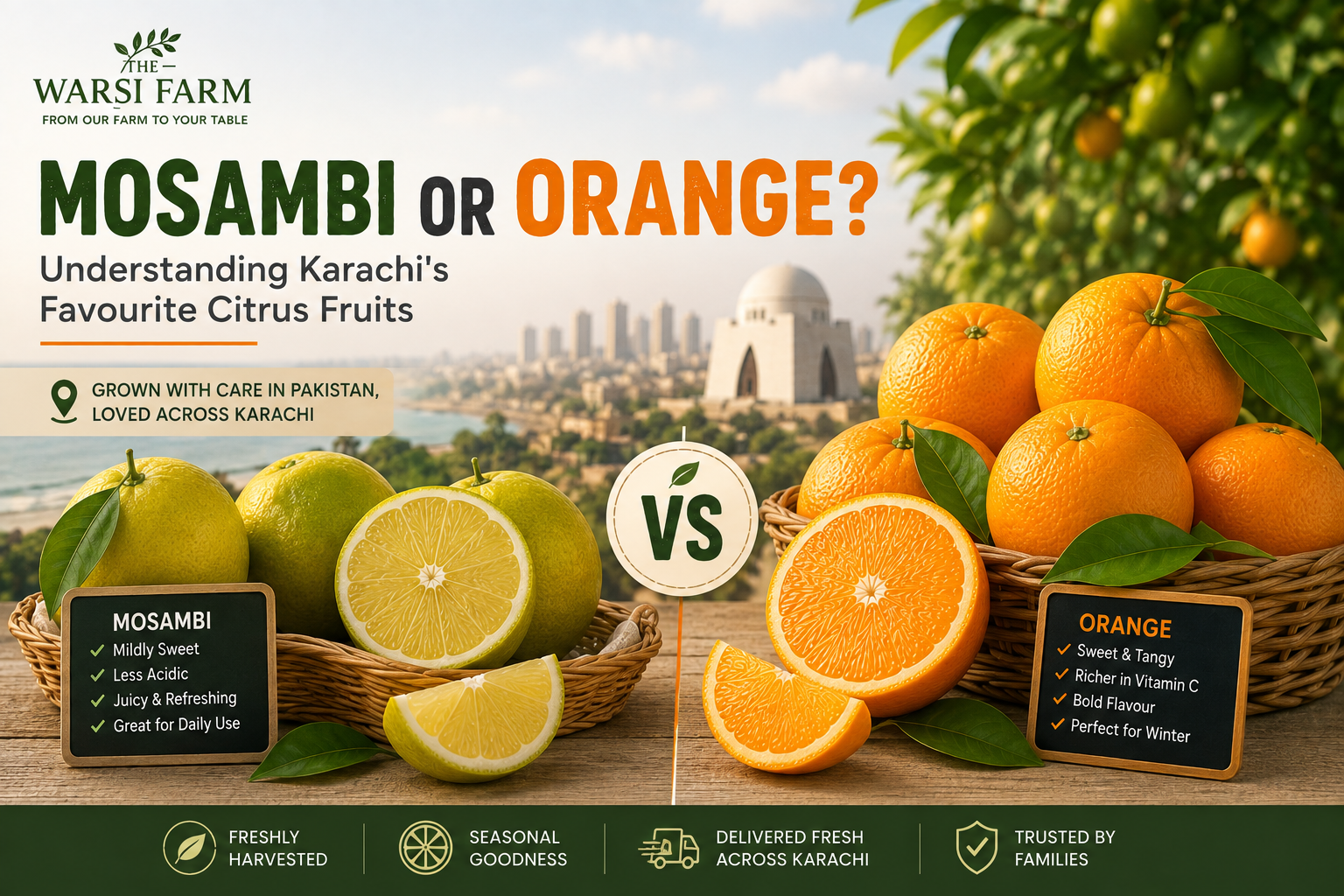 Mosambi or Orange? Understanding Karachi's Favourite Citrus Fruits