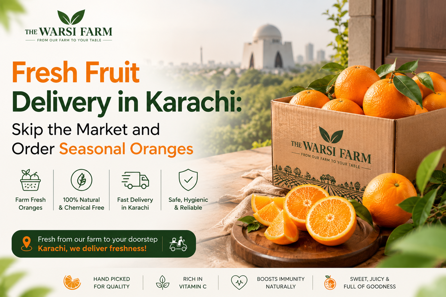 Fresh Fruit Delivery in Karachi: Skip the Market and Order Seasonal Oranges