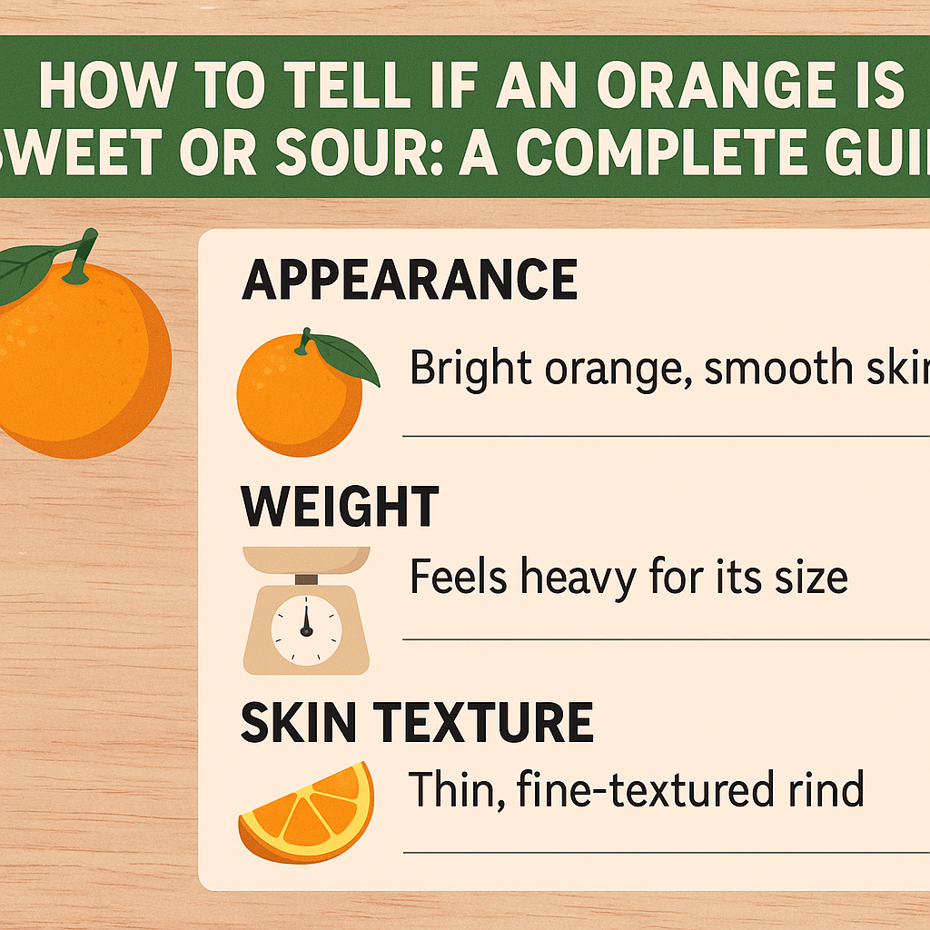 &nbsp;Learn how to identify if an orange is sweet or sour with tips on color, texture, smell, and taste. Make sure you pick the perfect orange every time!