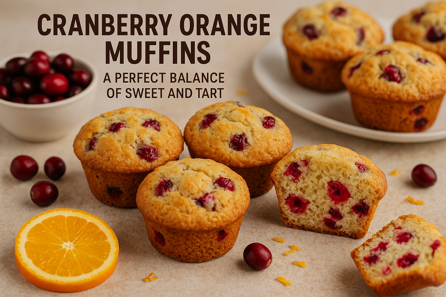 Discover the deliciousness of cranberry orange muffins—perfectly balanced with tart cranberries and sweet orange zest. A must-try recipe for every season!