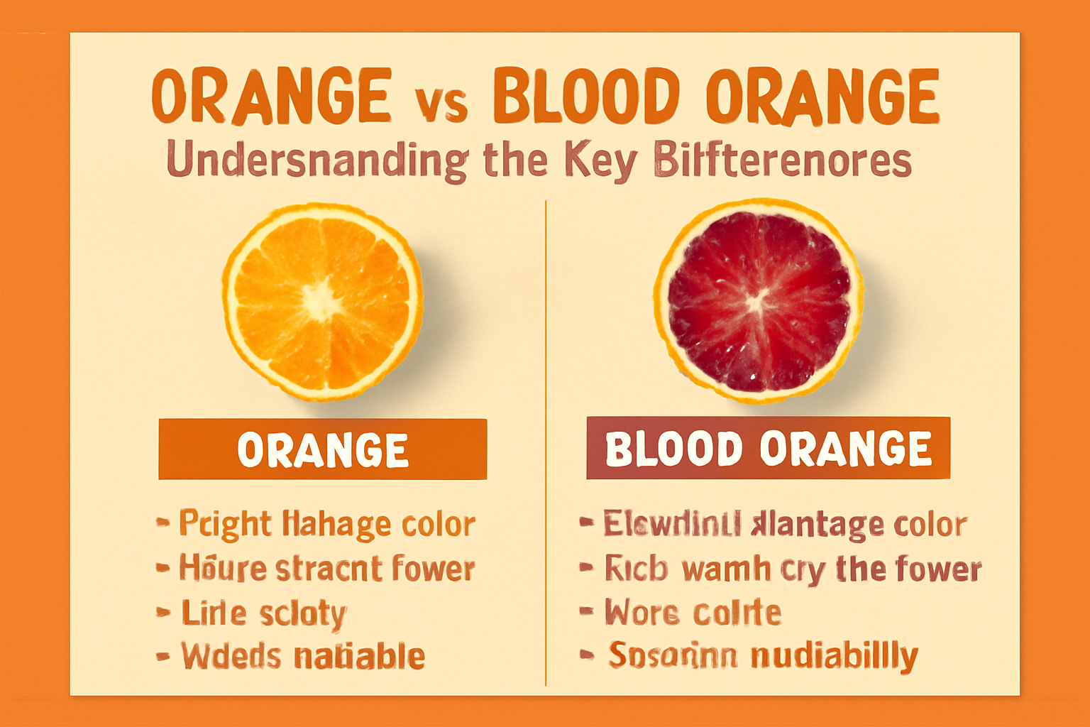 Learn the difference between oranges and blood oranges in terms of taste, appearance, and uses. Find out which one is better for juicing, snacking, and cooking!