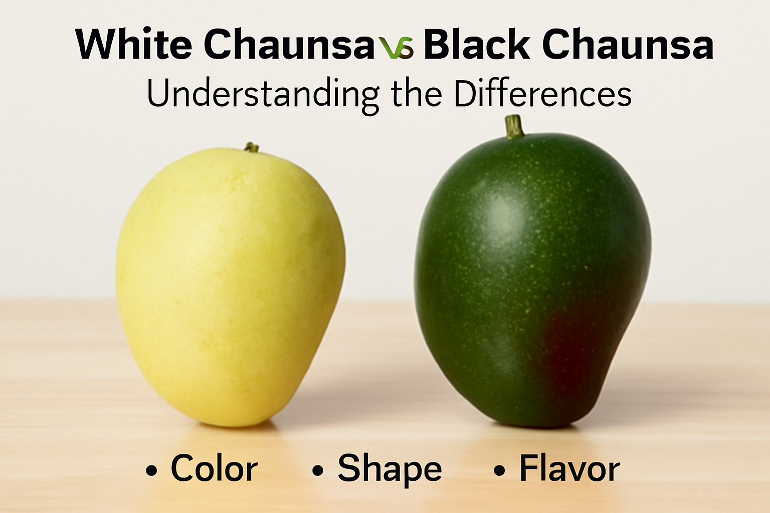 Discover the key differences between White Chaunsa and Black Chaunsa mangoes, including their flavor, texture, and appearance. Learn which one suits your taste!