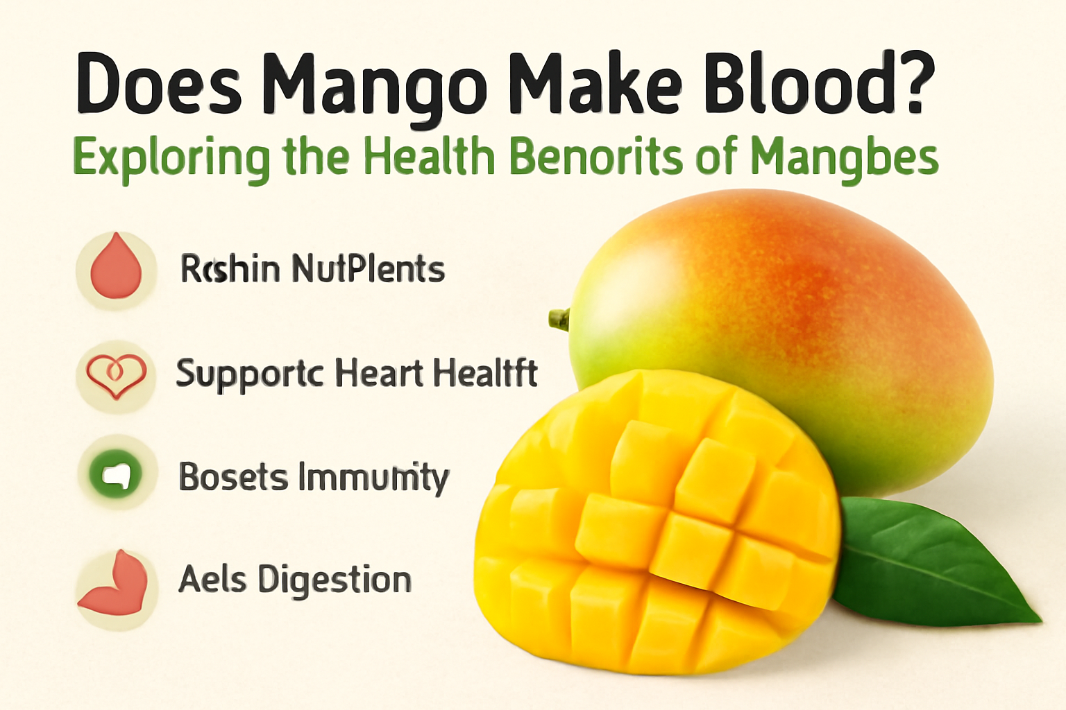 Discover whether mangoes help increase blood count and their impact on blood health. Learn how mangoes can contribute to overall well-being.