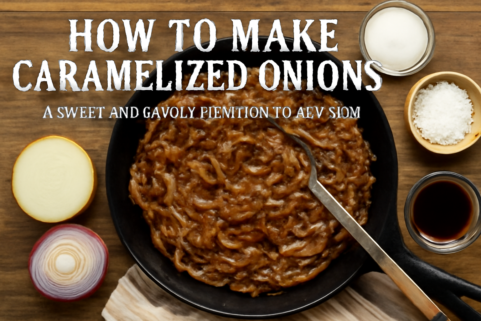 Learn how to make perfectly caramelized onions. This easy recipe will teach you how to achieve sweet, rich, and savory onions ideal for sandwiches, burgers, and more.