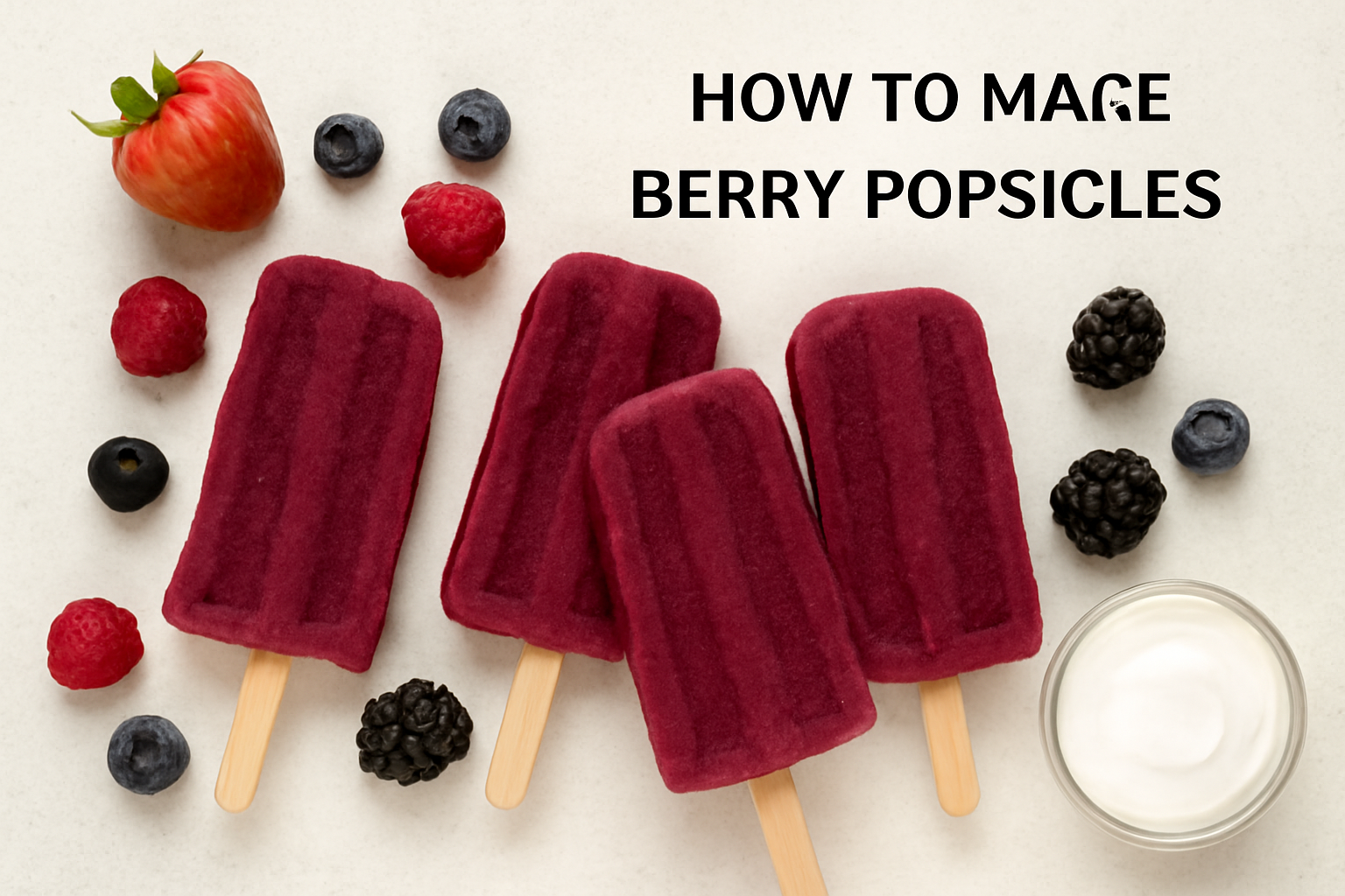 Learn how to make berry popsicles with a variety of fresh berries, a touch of honey, and a splash of lime juice. A perfect, healthy treat for hot summer days!