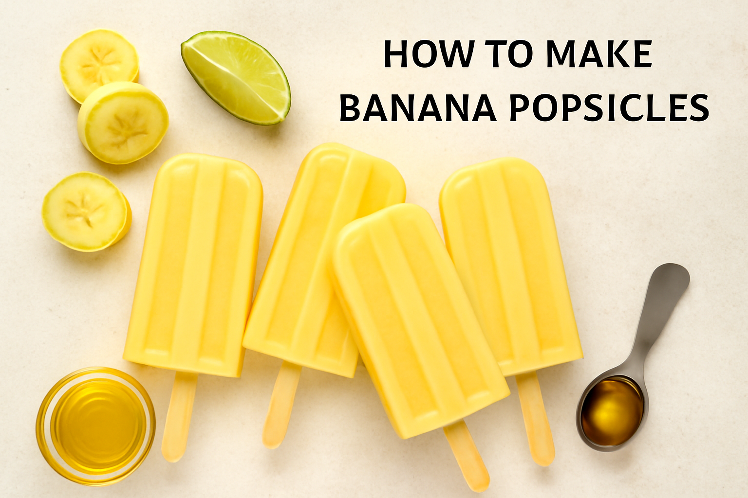 Learn how to make creamy banana popsicles with just a few simple ingredients. A healthy, refreshing treat that’s perfect for summer