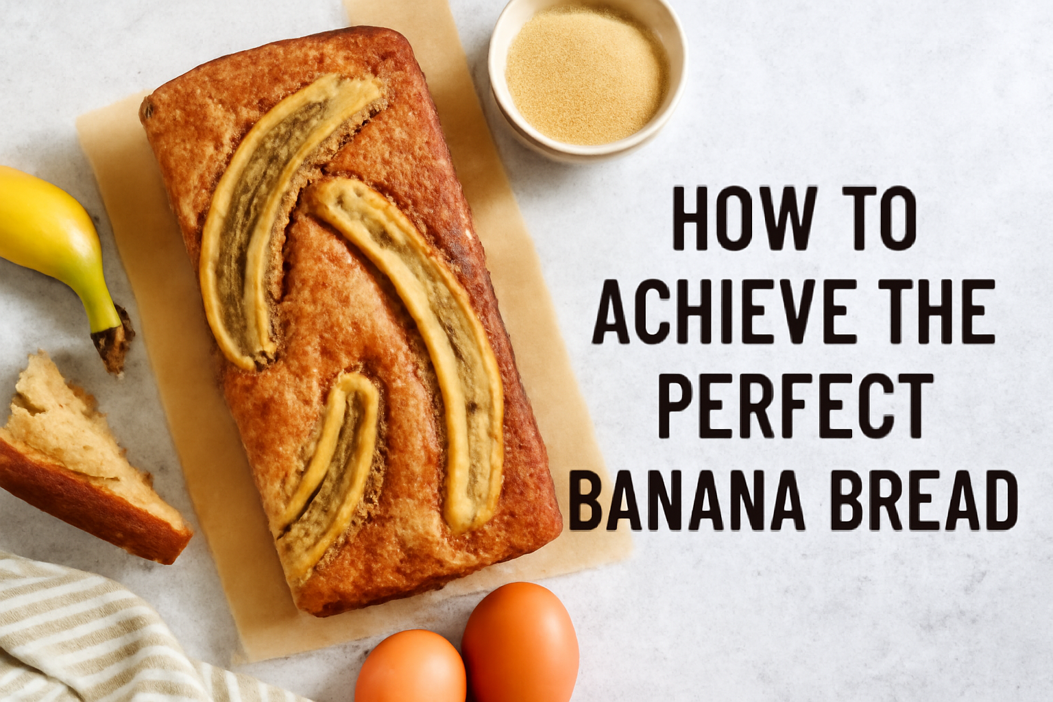 Learn how to bake the perfect banana bread with simple ingredients. Follow our step-by-step guide to create a moist, flavorful loaf every time!