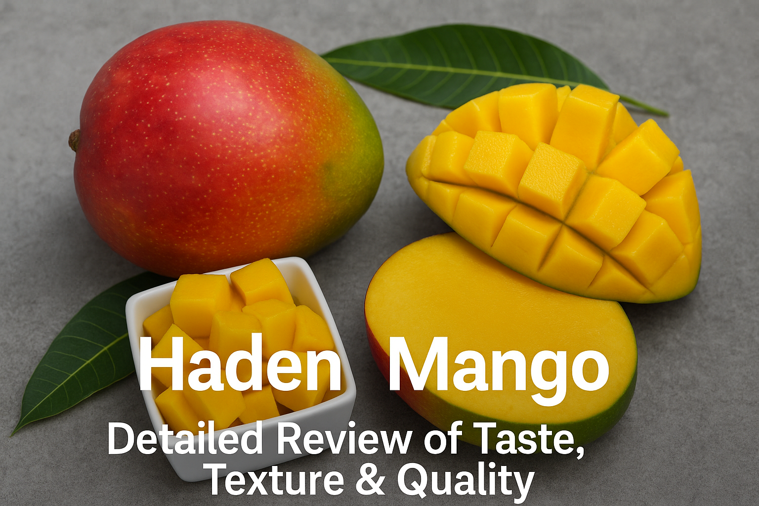 Explore the Haden mango in detail — from its rich, sweet flavor to its smooth texture and overall quality. Learn why it's a favorite among mango lovers.