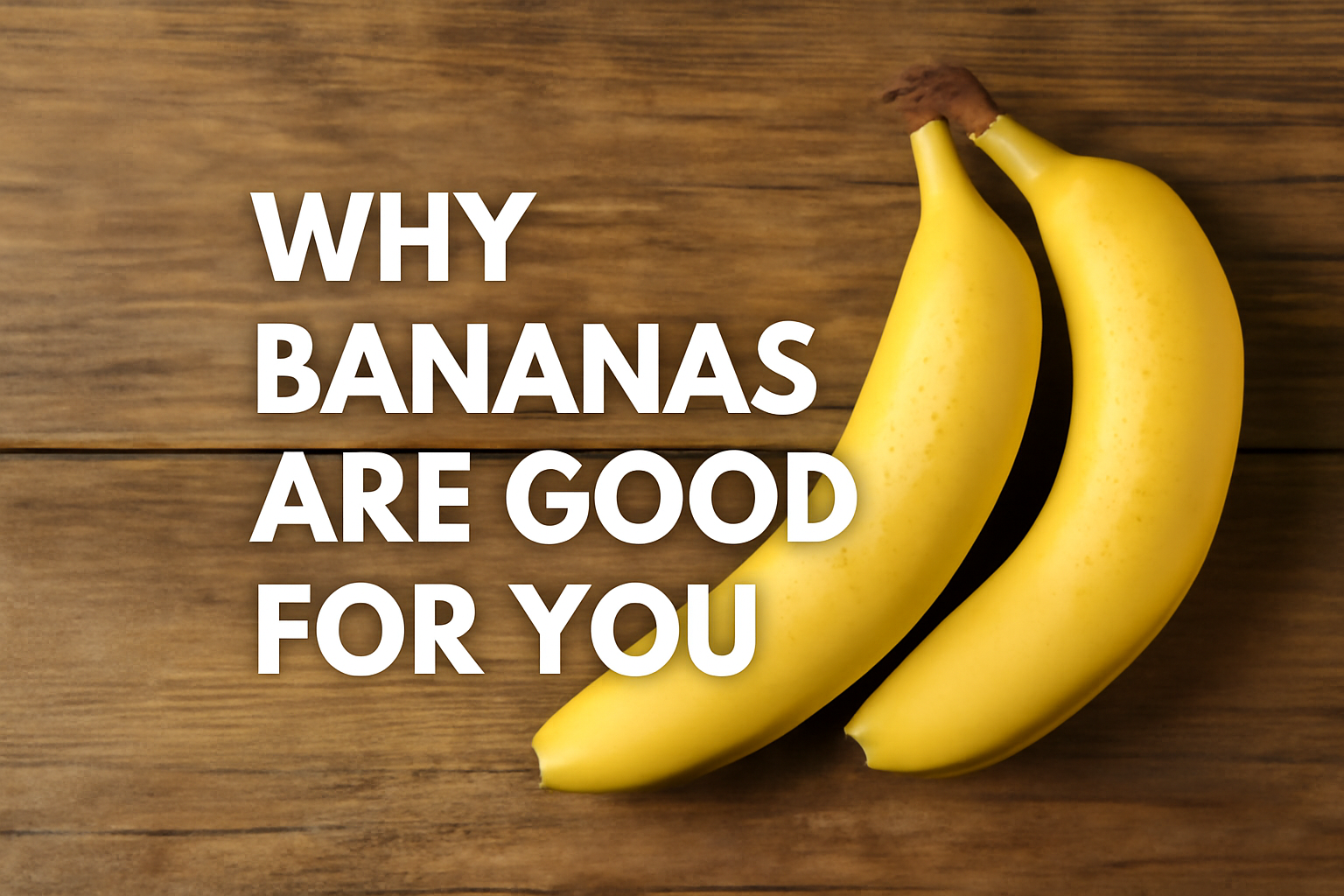 Learn why bananas are good for you! Discover their numerous health benefits, including boosting heart health, improving digestion, and providing lasting energy.