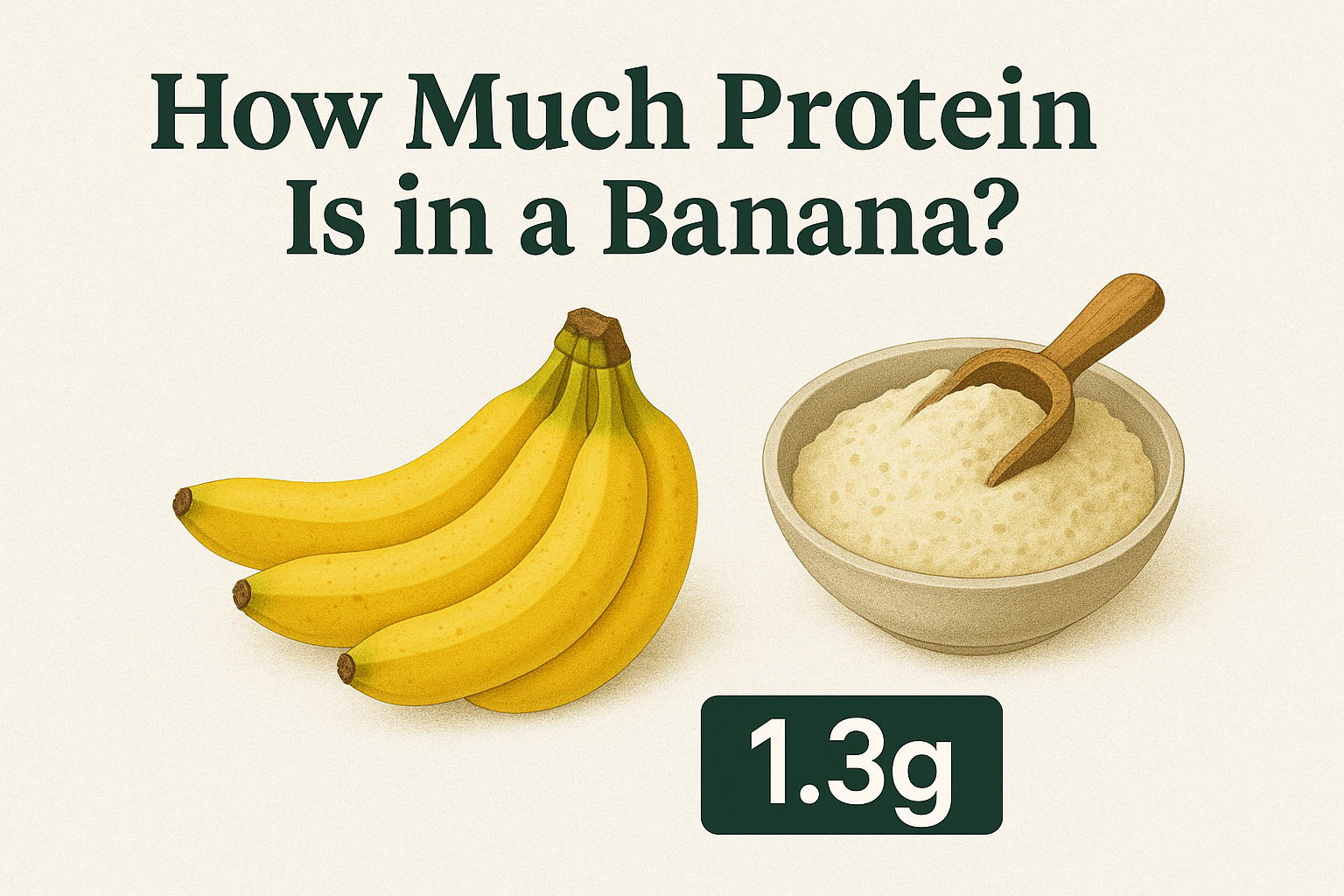 Wondering how much protein is in a banana? Learn the exact protein content in bananas and compare it with other high-protein foods like eggs, chicken, almonds, and more.