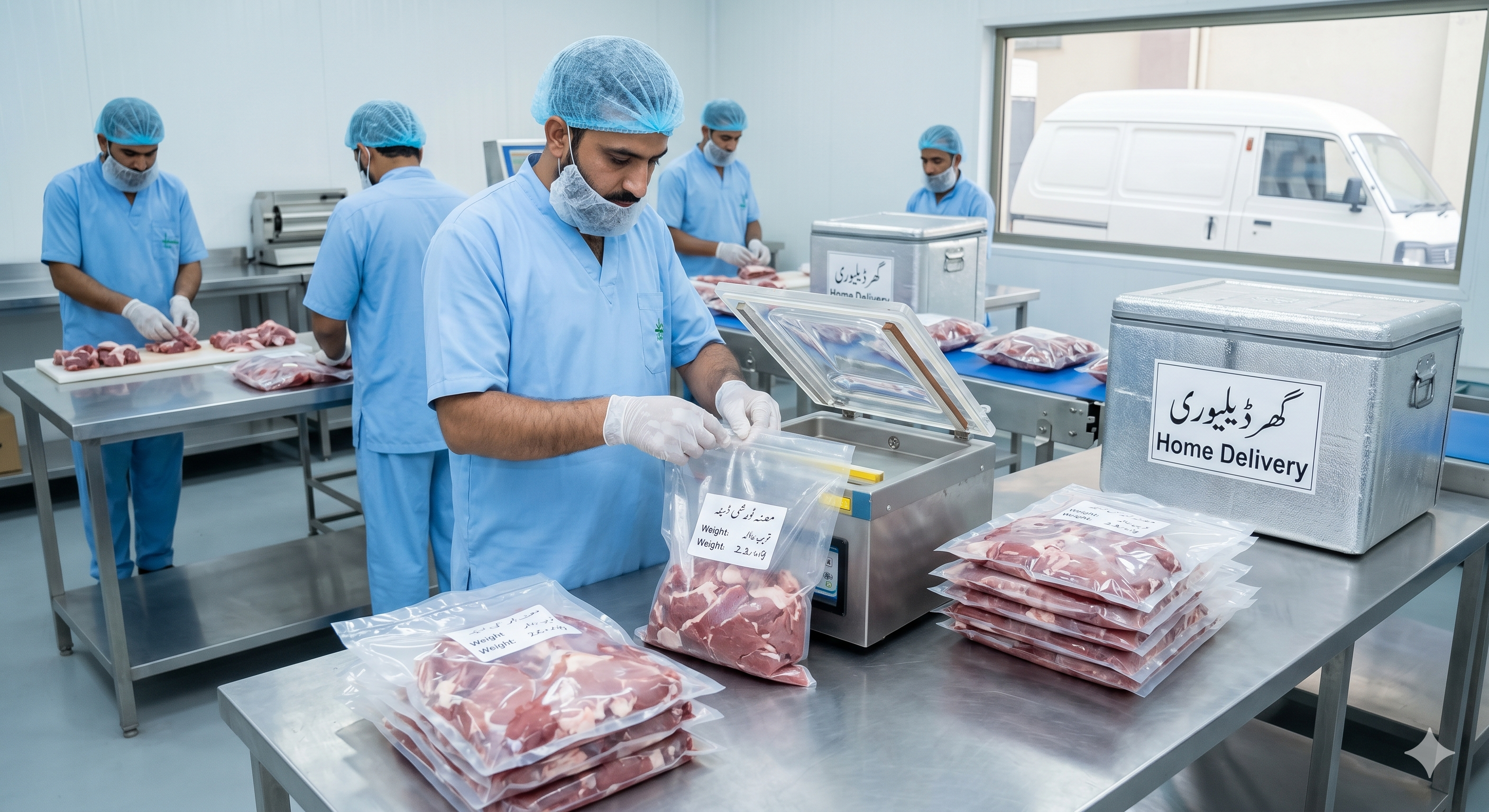 Hygienic Packing Hissa Delivery in Karachi | The Warsi Farm