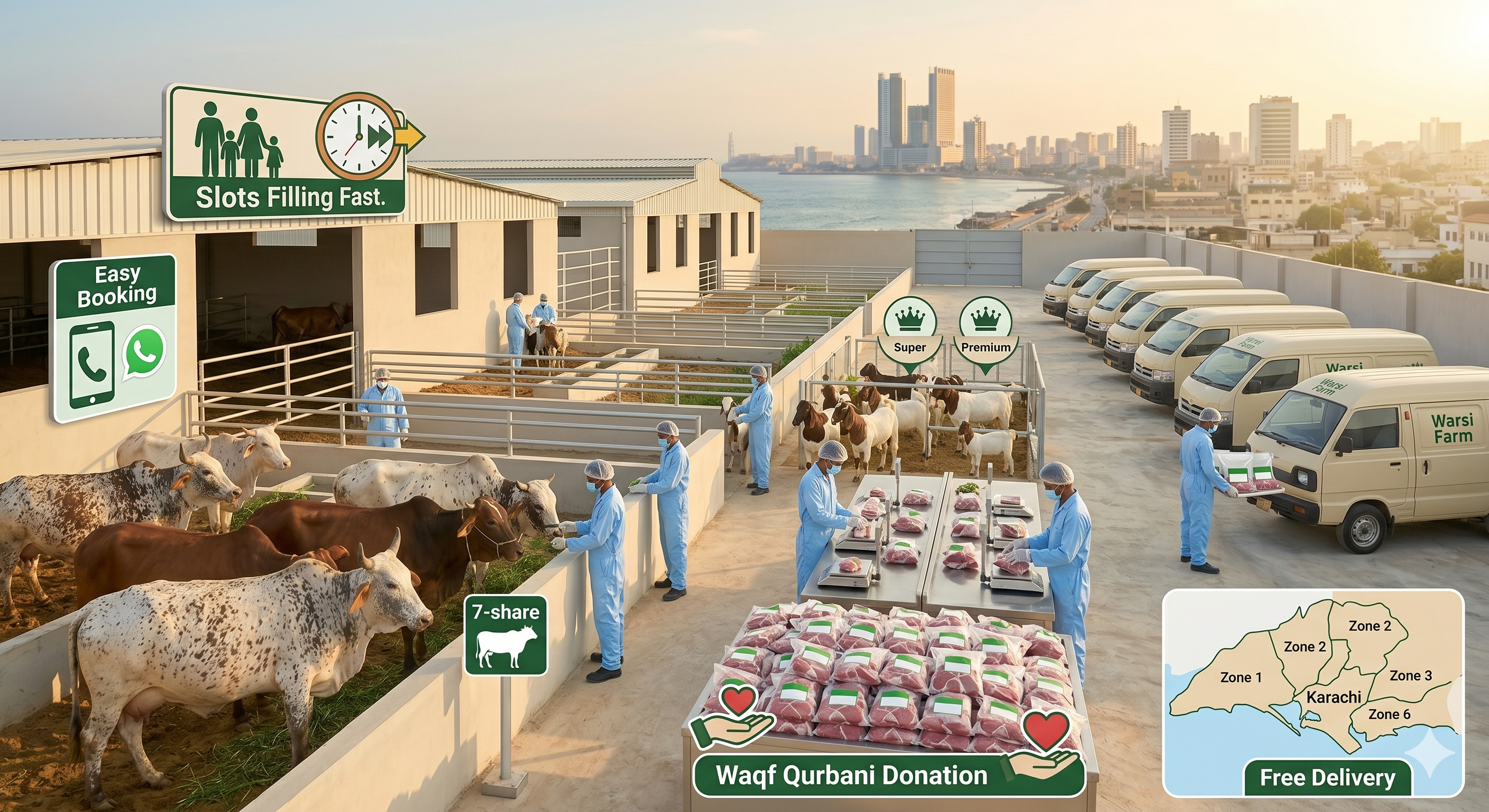Ijtemai Qurbani 2026 Pakistan | Complete Guide, Prices & Booking – The Warsi Farm