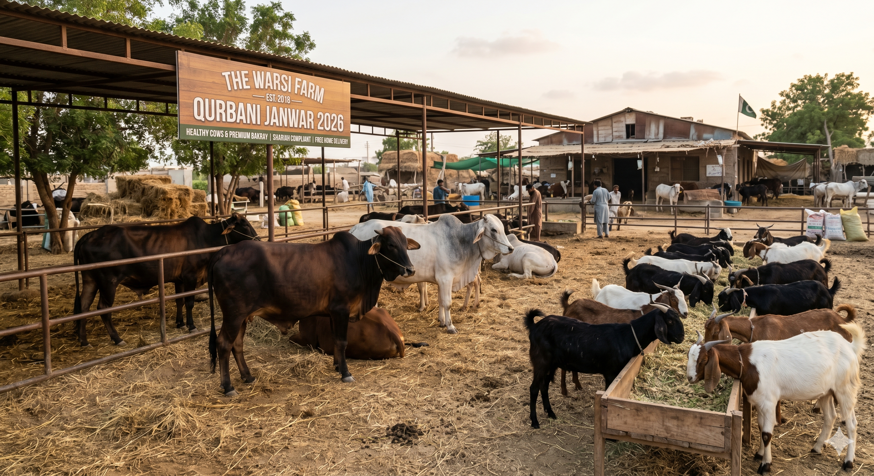Qurbani Janwar in Karachi 2026 | Healthy Animals – The Warsi Farm