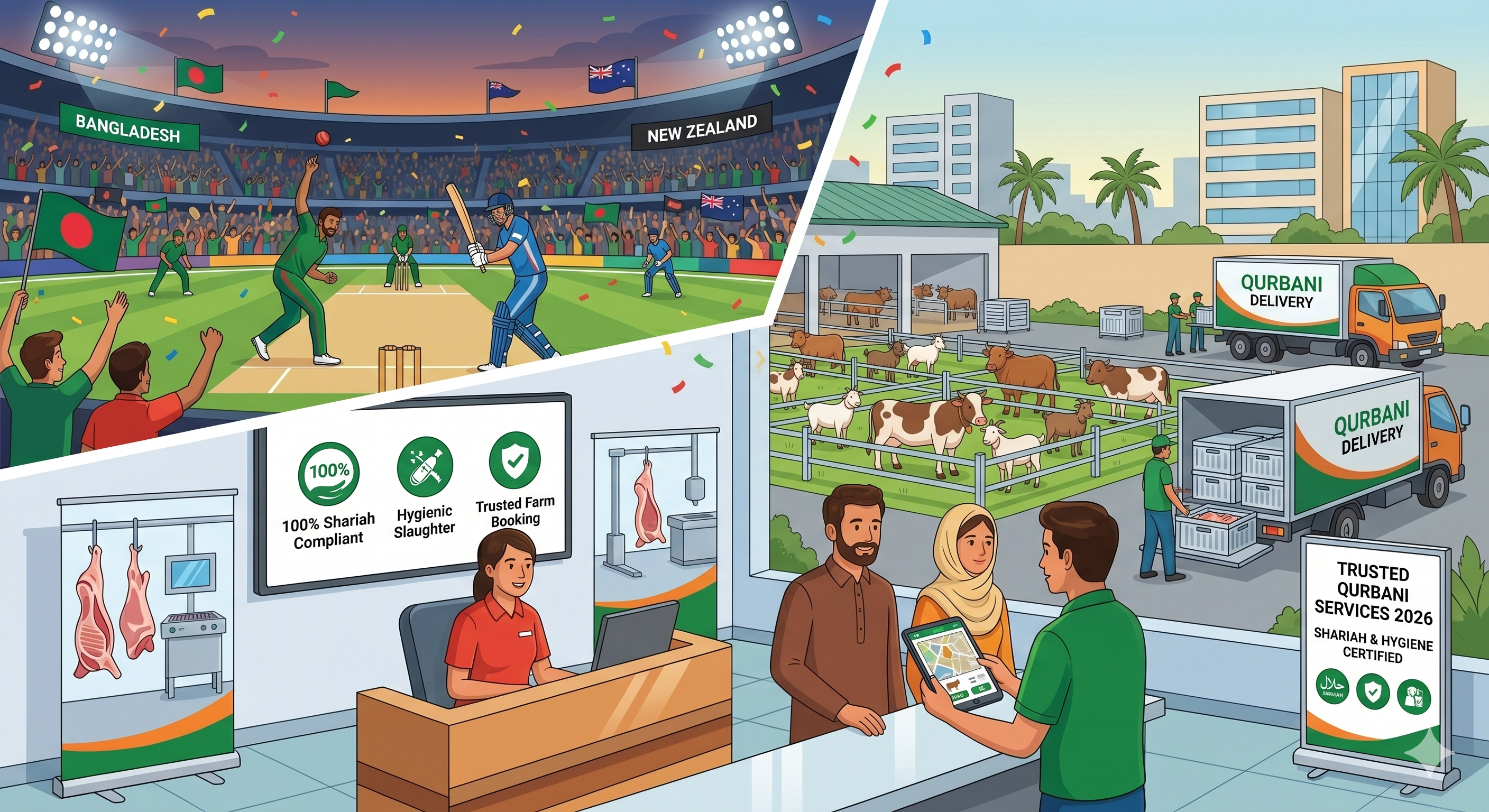 Bangladesh vs New Zealand & Qurbani Awareness Karachi