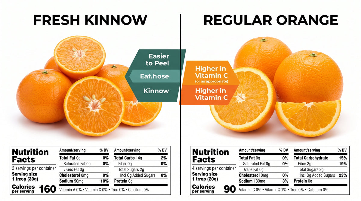 Kinnow vs Orange Nutrition Comparison