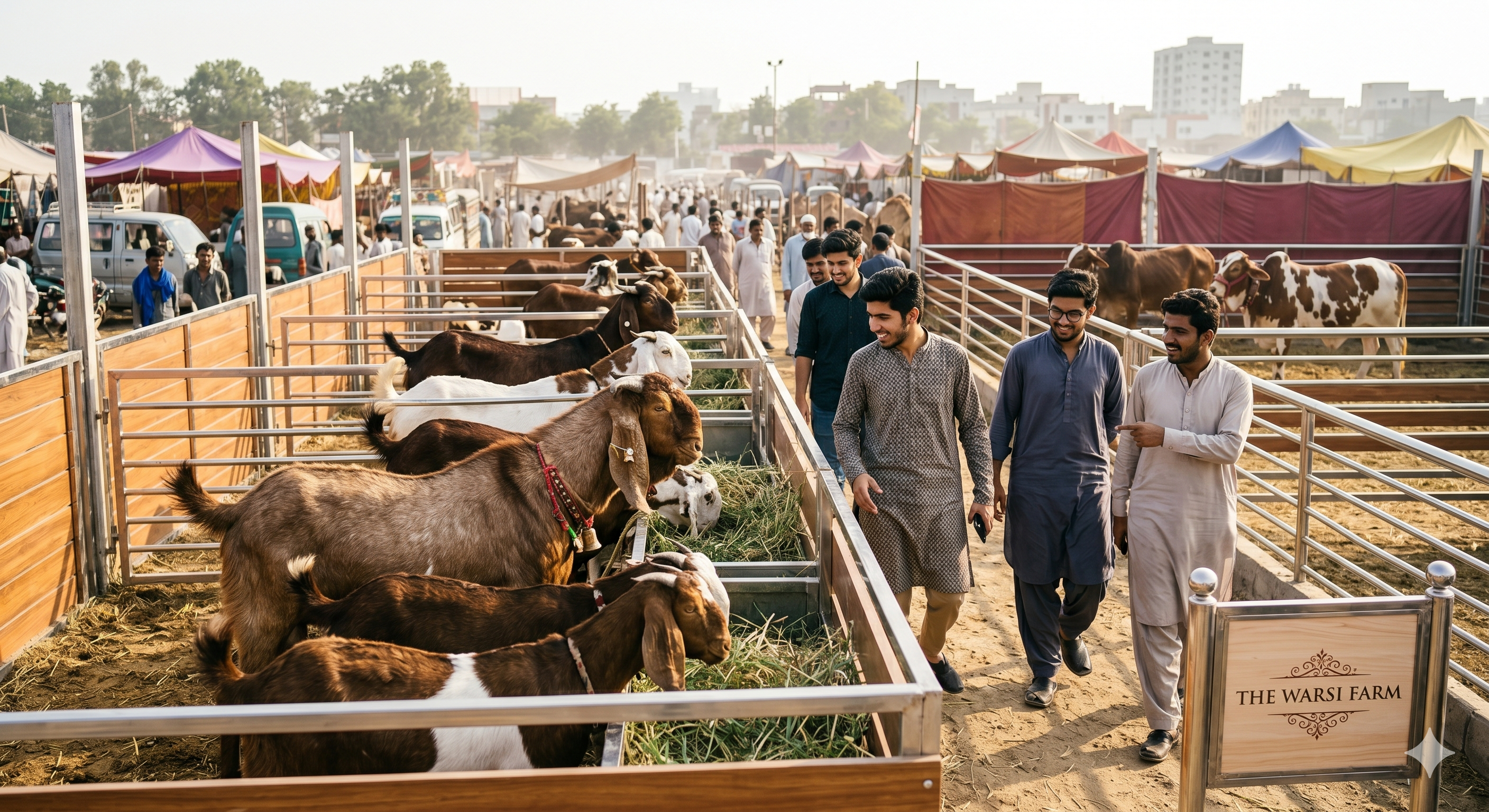 Qurbani Bakray 2026 Coming Soon in Karachi | The Warsi Farm Premium Goats