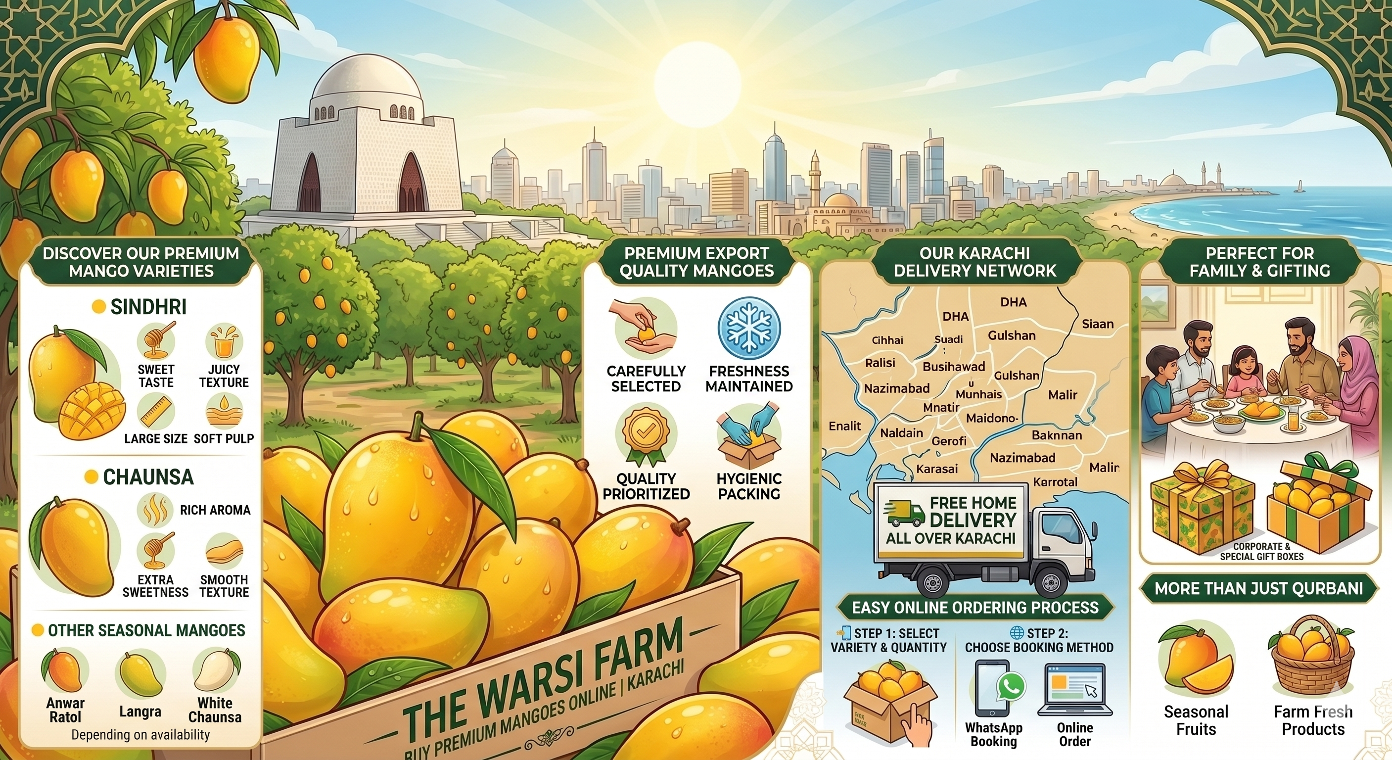 Sindhri Mango Pakistan – Premium Export Quality Mangoes | The Warsi Farm