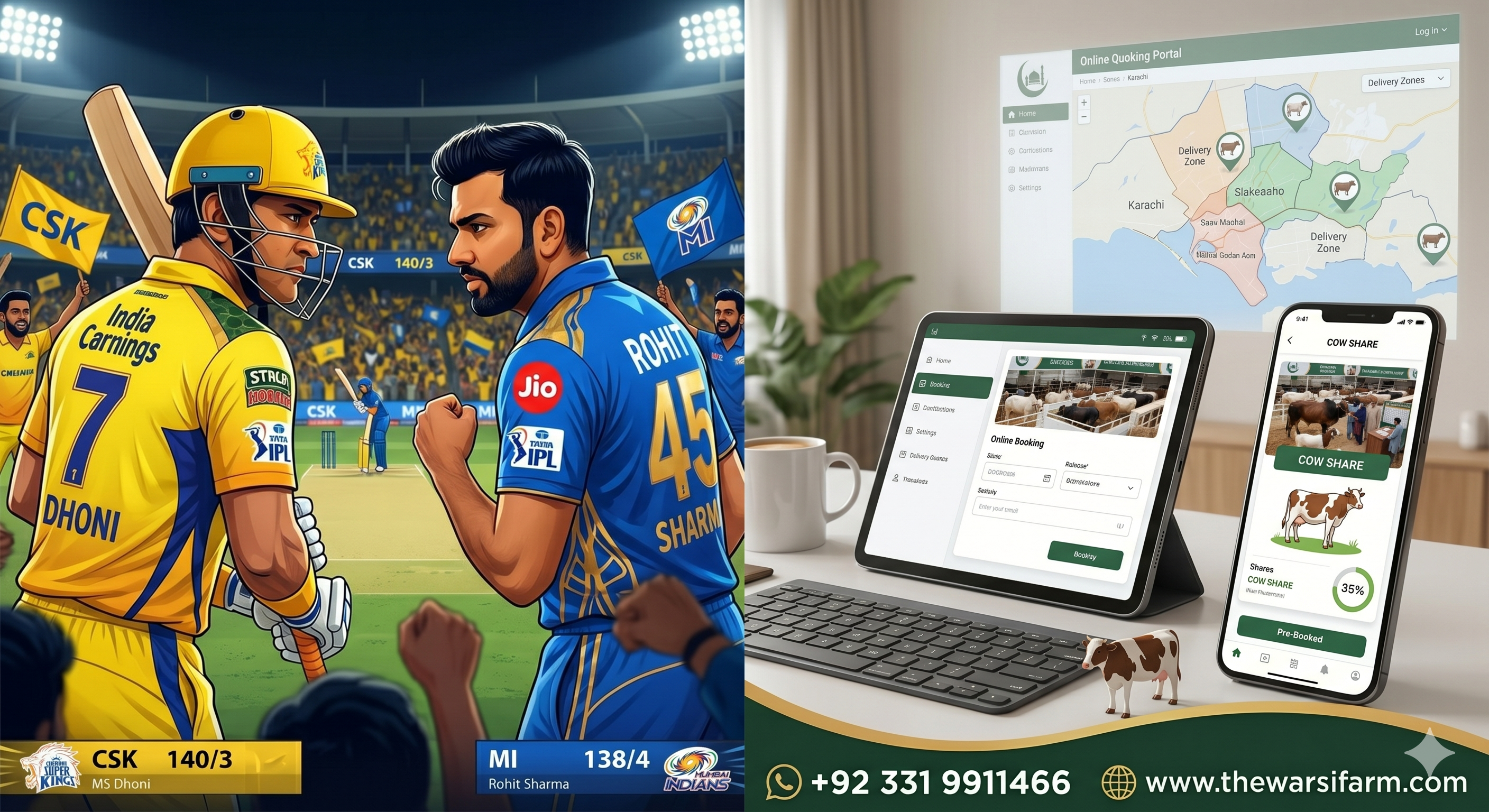 CSK vs MI & Online Qurbani Karachi 2026