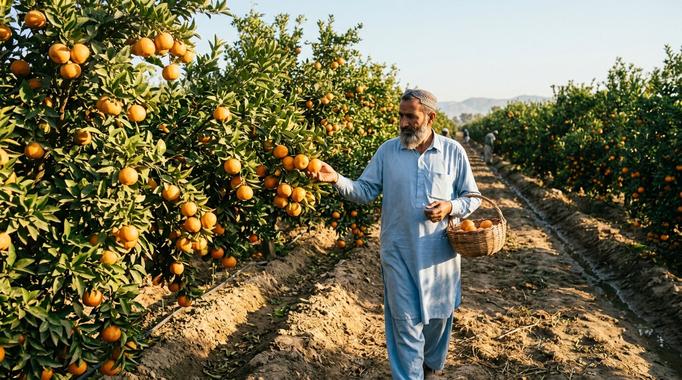 How Pakistani Farmers Grow Kinnow Orchards
