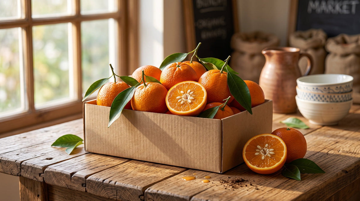 Organic chemical free Kinnow mandarins box delivery in Karachi